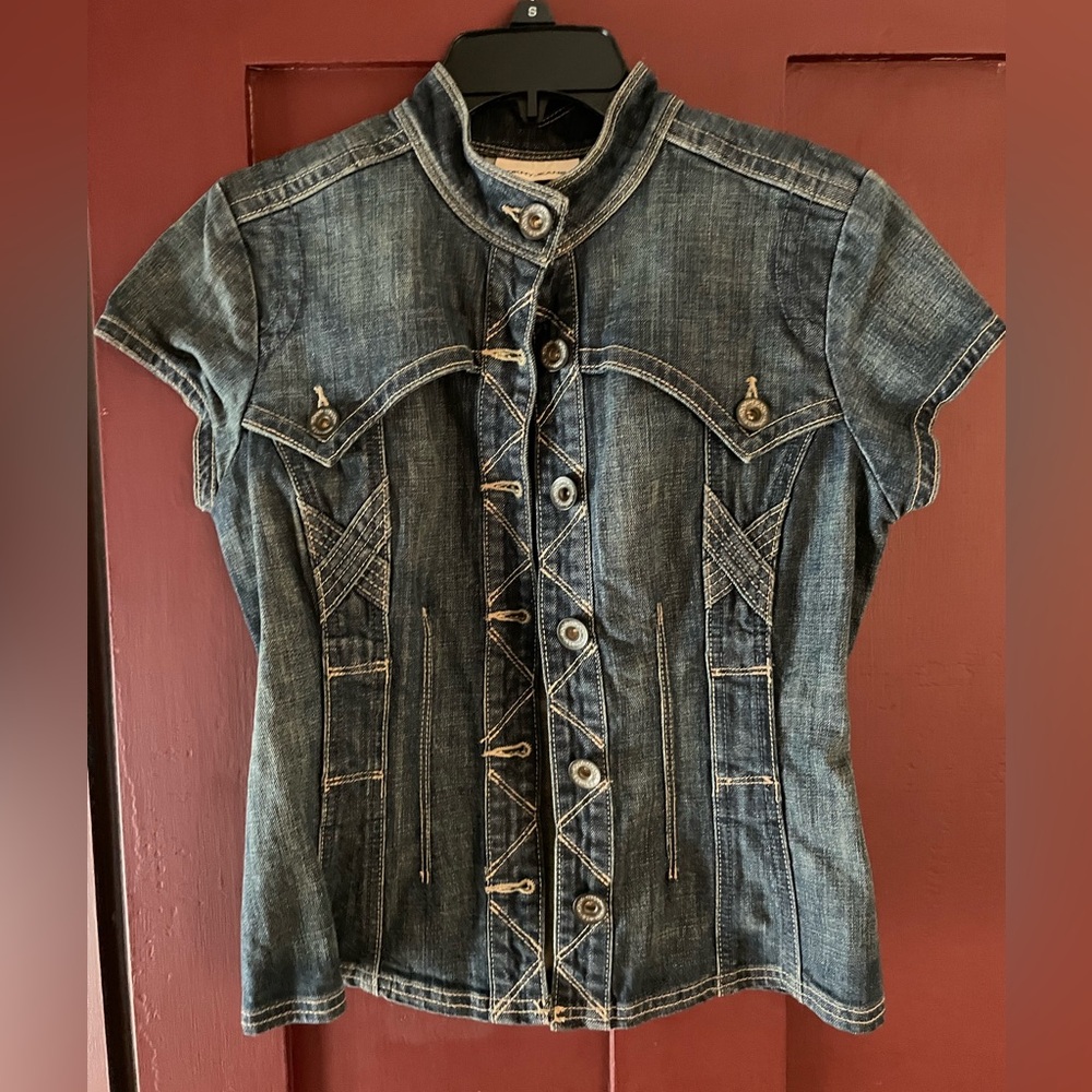 Y2K Jean Jacket/ Shirt!